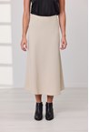 TRINITY BIAS SKIRT - sand