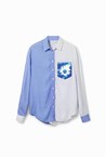 FLOWER PKT SHIRT - royal