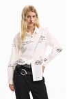 SCRIPT SHIRT - white