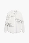 SCRIPT SHIRT - white
