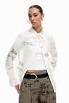 SCRIPT SHIRT - white