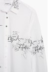 SCRIPT SHIRT - white