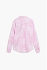 STRIPE FLOWER SHIRT - pink