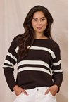 MILAN KNIT TOP - cocoa