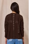 AMBER CARDIGAN - cocoa