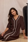 SIROCCO DRESS - cocoa
