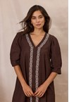 SIROCCO DRESS - cocoa