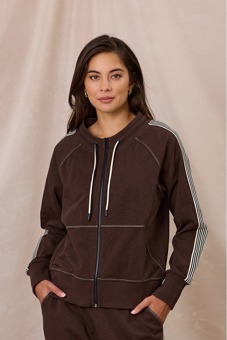 ORIGIN ZIP FRONT SWEATSHIRT