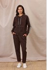 ORIGIN ZIP FRONT SWEATSHIRT - cocoa