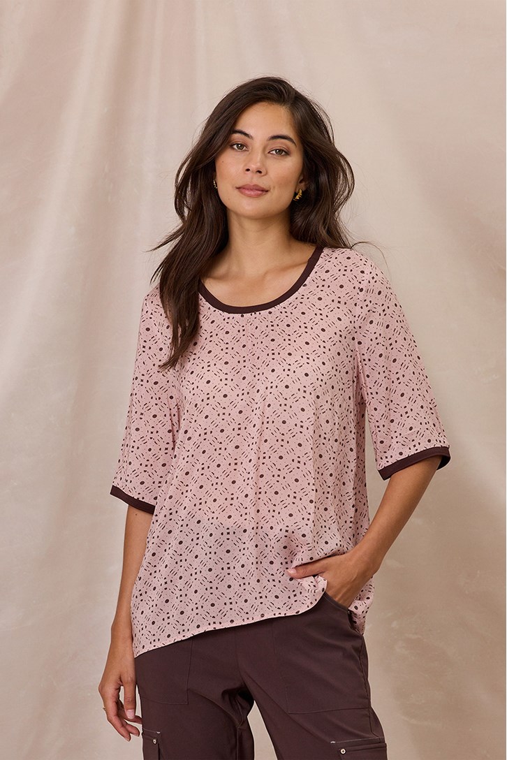 SILHOUETTE WOVEN TEE