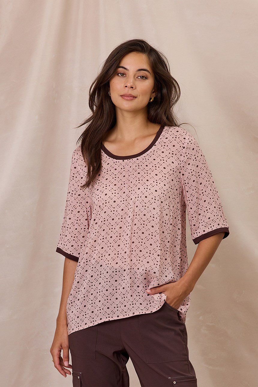 SILHOUETTE WOVEN TEE
