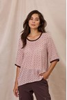 SILHOUETTE WOVEN TEE - blush