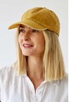 WASHED COTTON CAP - mustard