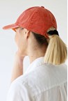 WASHED COTTON CAP - orange