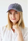 WASHED COTTON CAP - grey