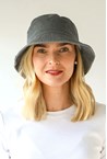 WASHED BUCKET HAT - grey
