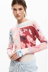 PRINTED KNIT SWEATER - print