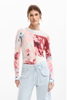PRINTED KNIT SWEATER - print