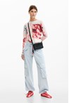 PRINTED KNIT SWEATER - print