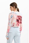 PRINTED KNIT SWEATER - print