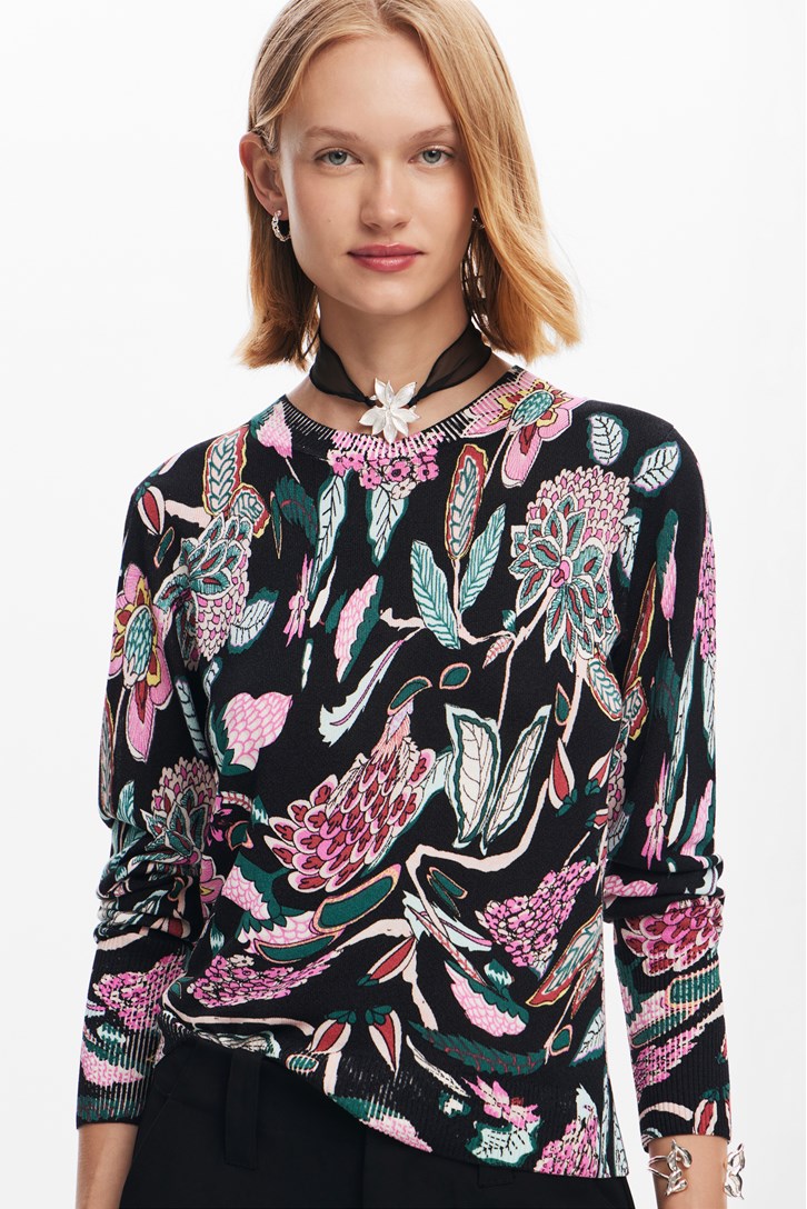 FLORAL SWEATER