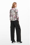 FLORAL SWEATER - white