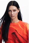 KNITTED SWEATER - orange