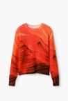 KNITTED SWEATER - orange