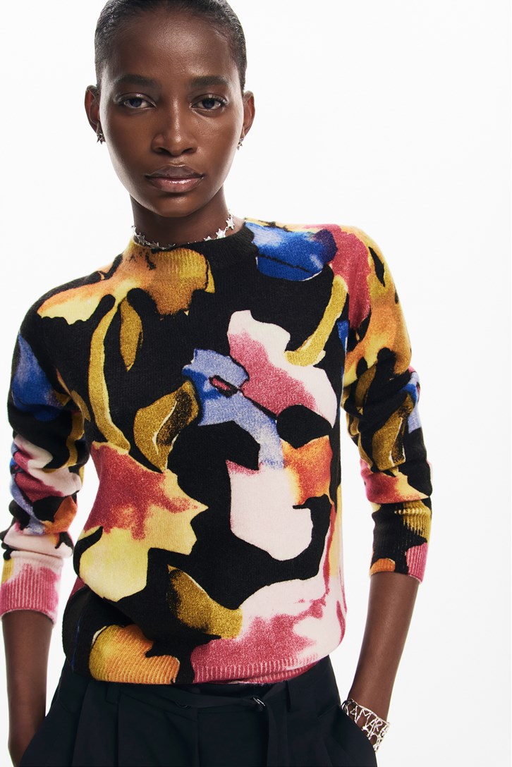 ART FLOWER SWEATER