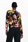 ART FLOWER SWEATER - black