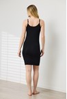 ESSENTIAL SLIP DRESS - black