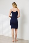 ESSENTIAL SLIP DRESS - navy