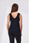 TWAIN MERINO REVERSIBLE TANK - black