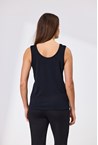 TWAIN MERINO REVERSIBLE TANK - black