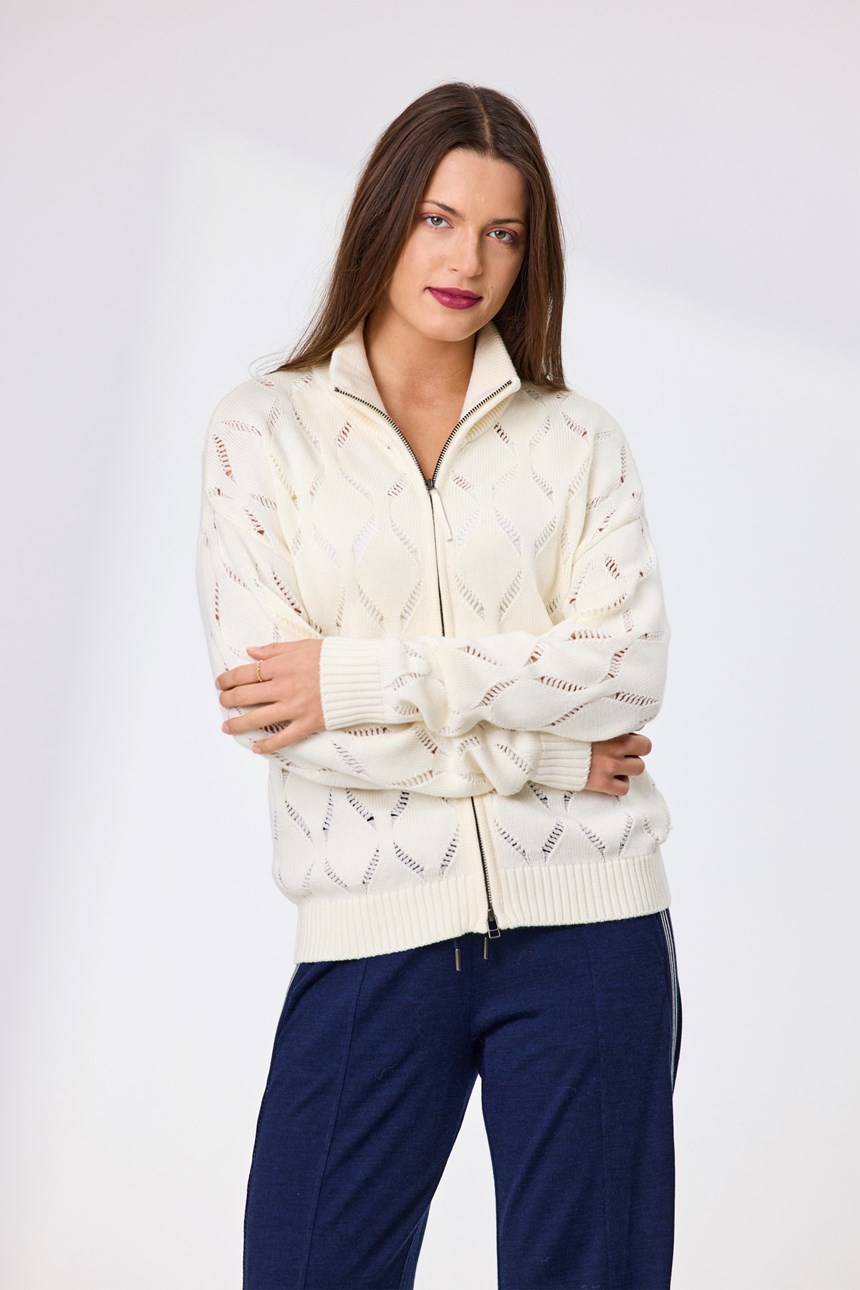 RENEE ZIP FRONT MERINO JACKET