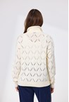 RENEE ZIP FRONT MERINO JACKET - ivory
