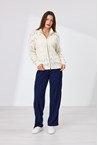 RENEE ZIP FRONT MERINO JACKET - ivory