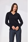 BECKY MERINO JUMPER - black