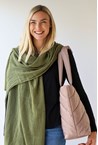 PLAIN SOFT SCARF - khaki