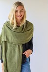 PLAIN SOFT SCARF - khaki