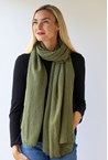 PLAIN SOFT SCARF - khaki