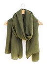 PLAIN SOFT SCARF - khaki