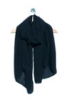 PLAIN SOFT SCARF - navy