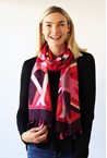 ABSTRACT SCARF - pinks