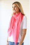 PLAIN SCARF - peach
