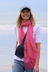 PLAIN SCARF - pink