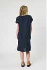 RAPALLO LINEN DRESS - navy