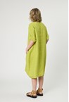 TURIN LINEN DRESS - lime