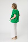 MARTINA EMB TOP - emerald