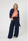 CELLO PALAZZO PANT - navy